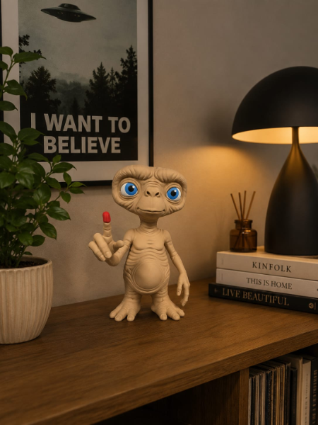 Alieno 3D Altezza 30 cm – Oggetto Decorativo Originale