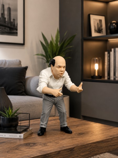 L'allenatore nel Pallone - Lino Banfi 3D 25 cm – Action Figure - immagine 3