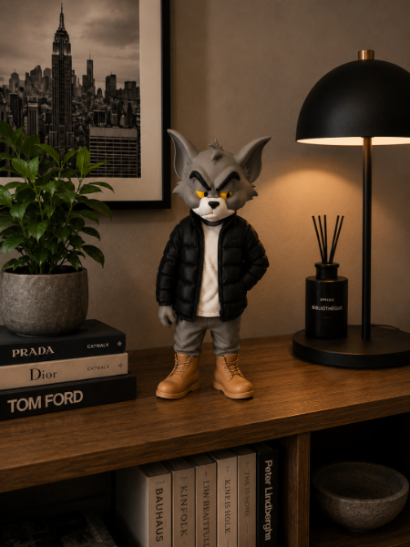 🐱 Tom Urban Style – Statuina 3D da Collezione